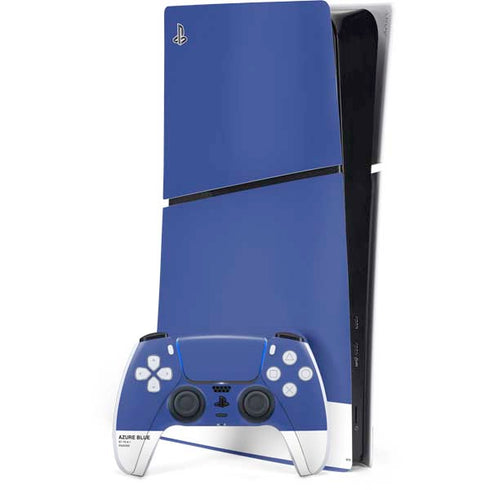 Azure Blue PS5 Slim Digital Edition Console Skin